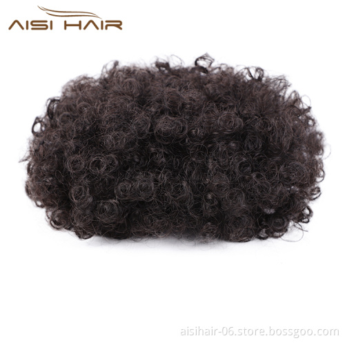 Aisi Hair Kinky Curly Puff Hair Bun Ponytail Women's Afro Short Curly Synthetic Chignon Hair Extension For Black White Women
